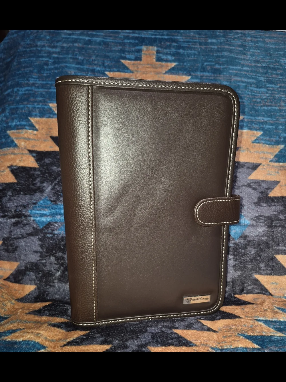🔥New! Franklin Covey Chocolate Synthetic Leather Organizer Planner Classic